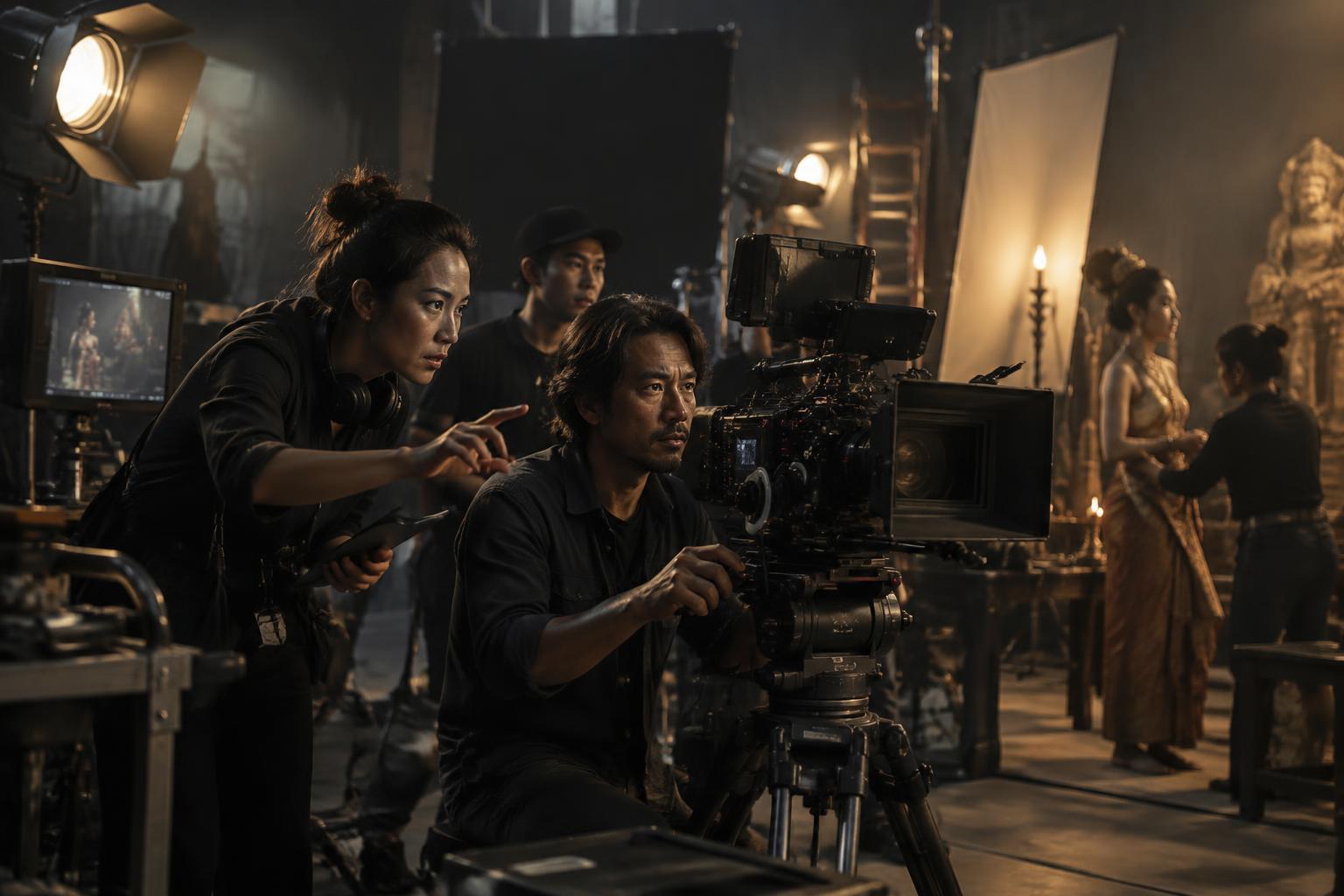 Creative Cinematic production crew on set